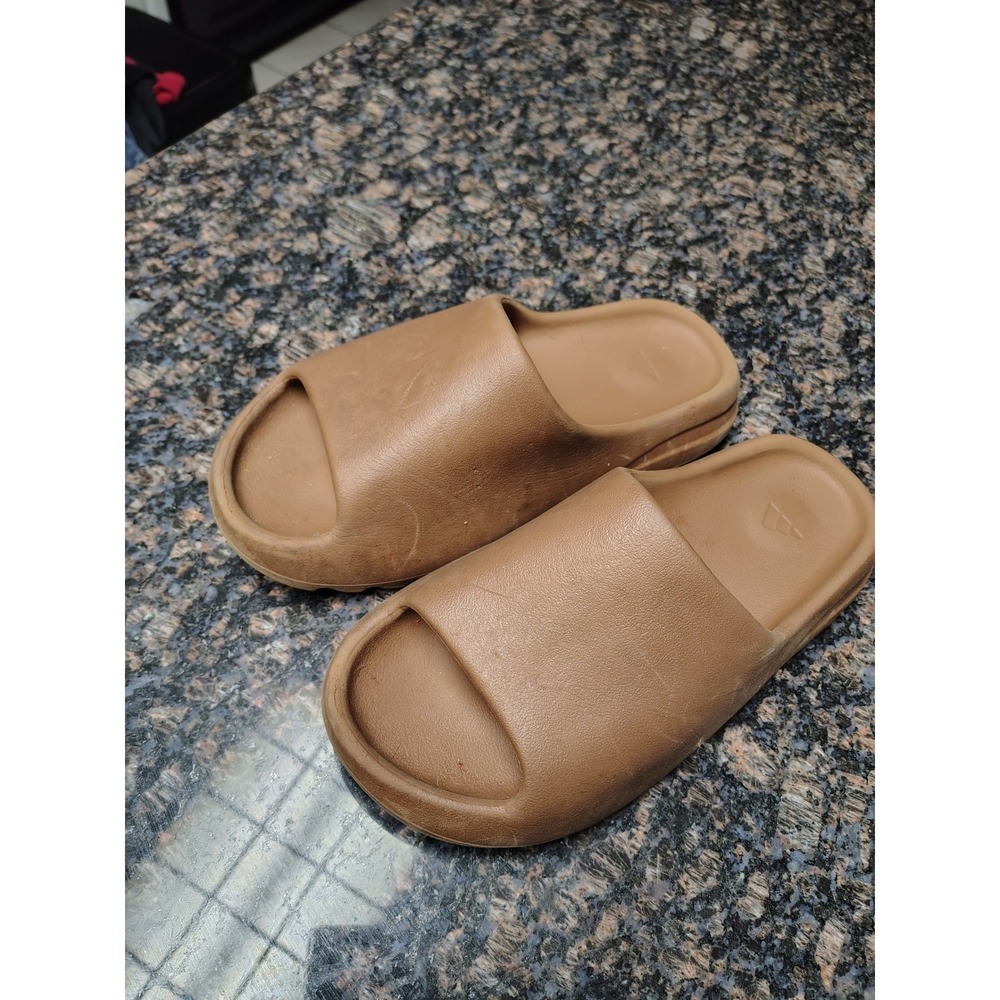 Adidas Yeezy Slide Ochre Brown EVA Foam Sandals GW1931 Womens 8 Mens 8US